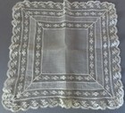 2 Antique 19thC Handkerchiefs French Valenciennes LACE Hand Embroidery Initial B — photo 7