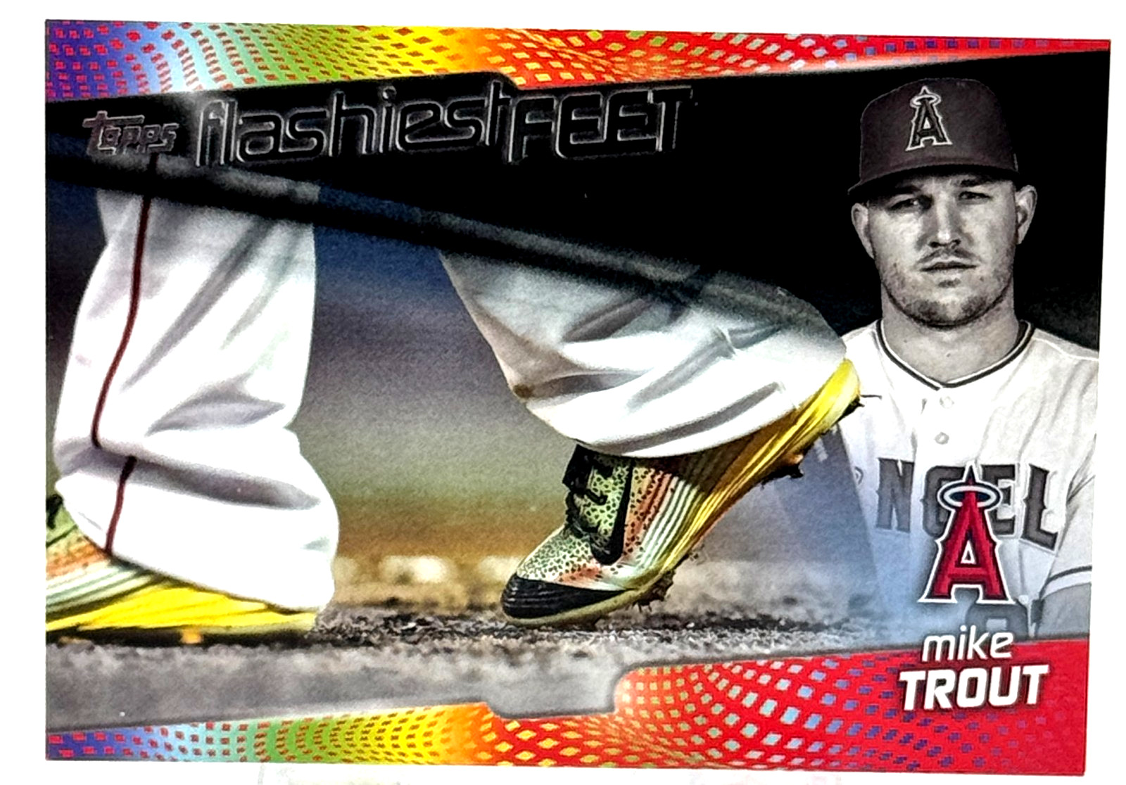 2022 Topps Flashiest Feet #FF-1 Mike Trout Angels 286/299