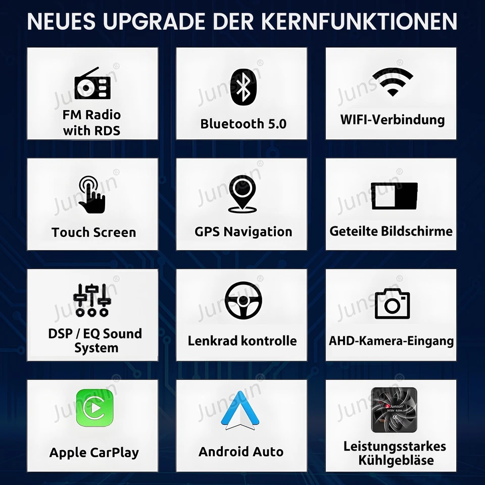 10.1'' Carplay Android14 Autoradio GPS Navi WIFI BT 64G Für Ford S-Max 2007-2015 - Bild 4 von 4