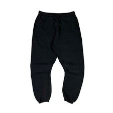 Fear of God Essentials Sweatpants Mens Medium Black Bleach Distressed Joggers