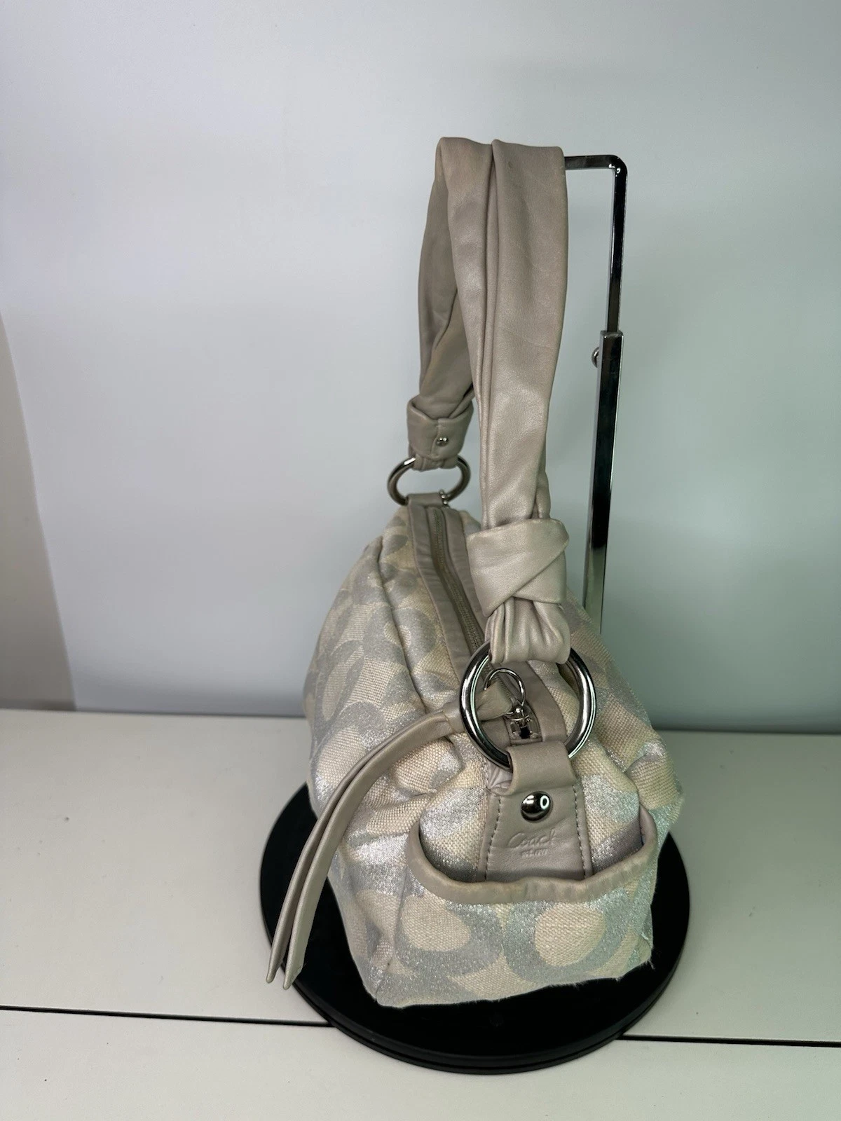 Coach 13507 Felpa con Cappuccio Op Art Borsa a Tracolla Lame Monospalla