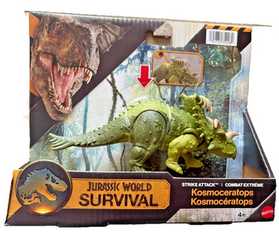 Jurassic World Survival Strike Attack KOSMOCERATOPS Dinosaur Figure NEW 4+