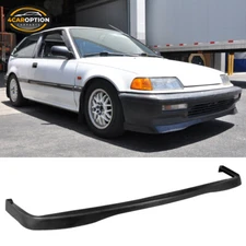 Fits 90-91 Honda Civic JDM Style Front Bumper Lip Spoiler Splitter PU