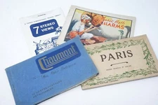 Vintage Paris France Postcard Book Chaumont Stereo Views Music Hath Charms 