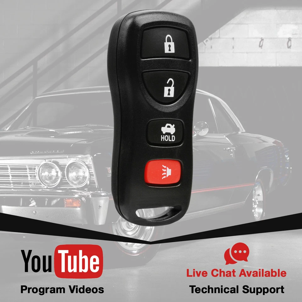 2 For 2003 2004 2005 2006 2007 2008 2009 Nissan 350z Keyless Car Remote Key Fob Foto 3 de 4