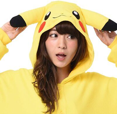 Pijama Pikachu Cosplay Kigurumi Unissex - Original