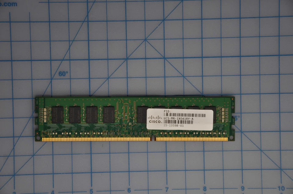 CISCO 4GB DDR3 1600MHZ RDIMM PC3-12800 Single Rank 1.35V Memory UCS-MR-1X041RY-A - Image 2 of 2