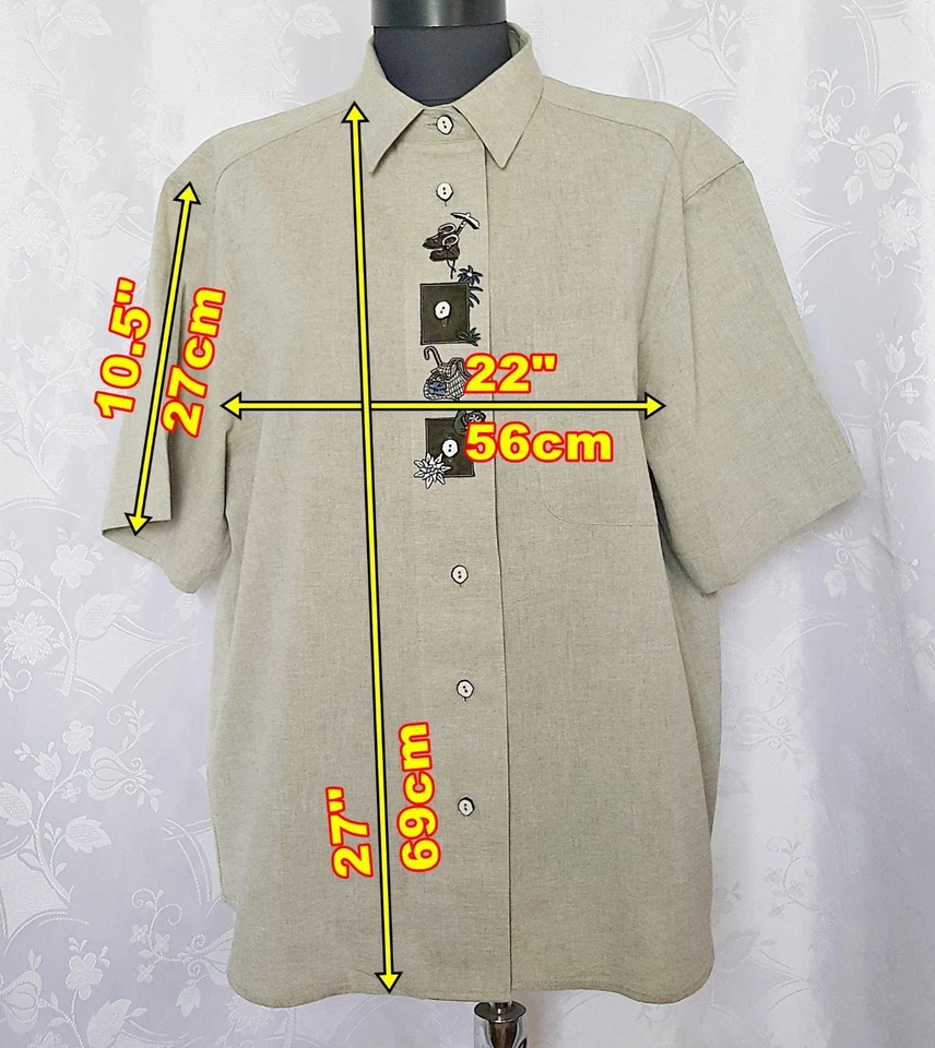 AUTHENTIC TYROL OKTOBERFEST DIRNDL EMBROIDERY LINEN WOMEN'S BLOUSE SHIRT:18/46 - Image 2 of 4