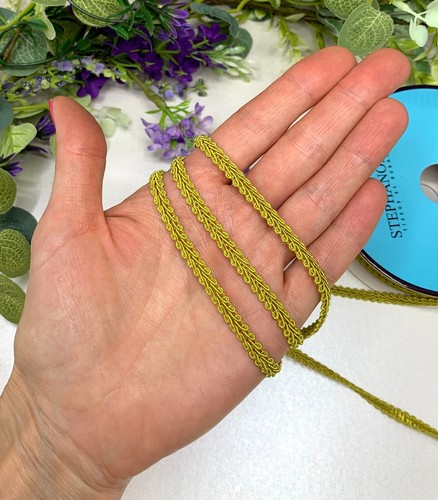 6mm scrolled gimp braid trim narrow upholstery trim doll house sewing light thin - Picture 37 of 77