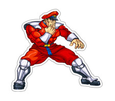 7x7cm 6pcs Bison Vinyl Stickers Laptop Mobile Phone Books Waterproof