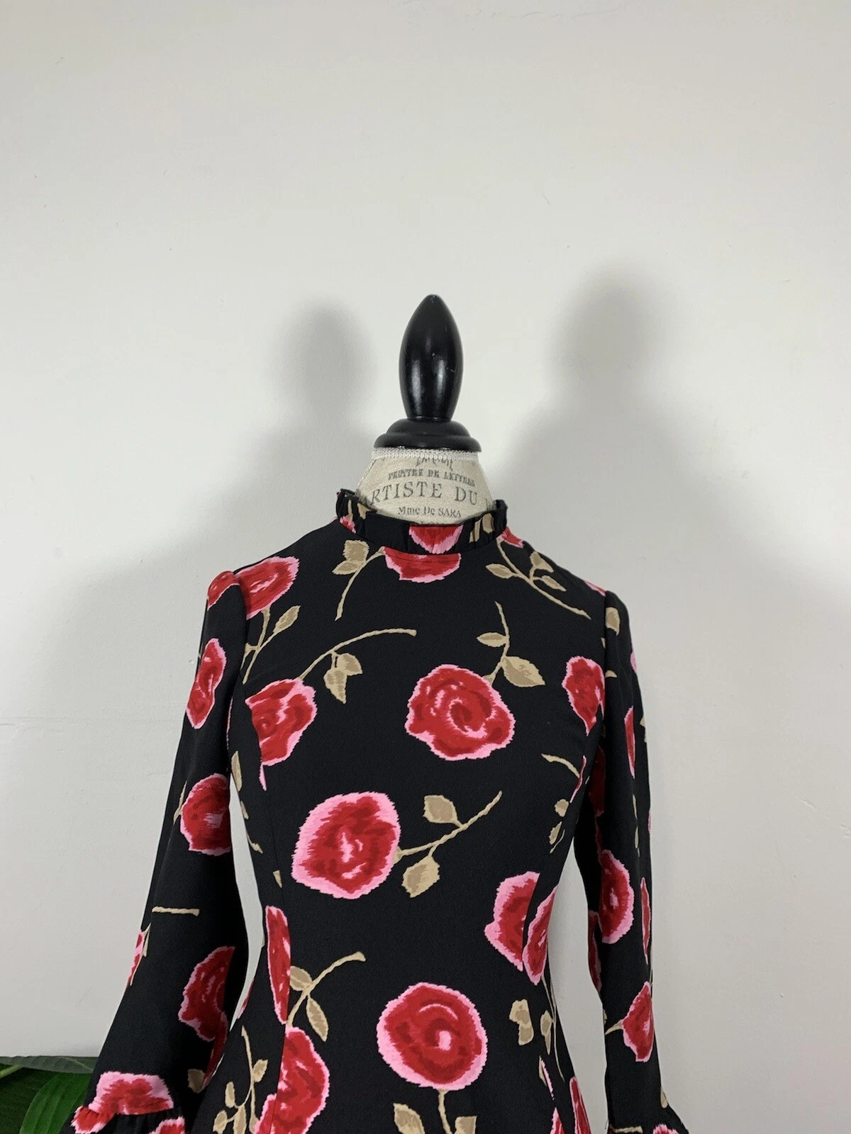 Abito rosa hazy Kate Spade abito floreale nero taglia 0