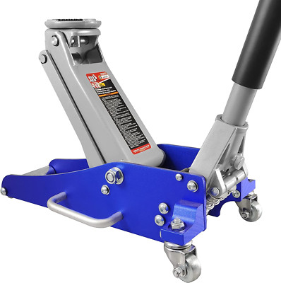 BIG RED T815016L  Hydraulic Low Profile Aluminum and Steel Racing Floor Jack wit