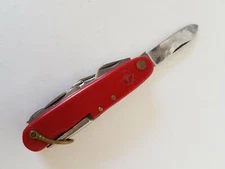 Vintage Red Pocket Knife Multi-tool