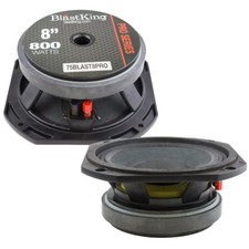 2x Altavoz transductor de frecuencia media-bajo imán ferrita BLASTKING BLAST8PRO