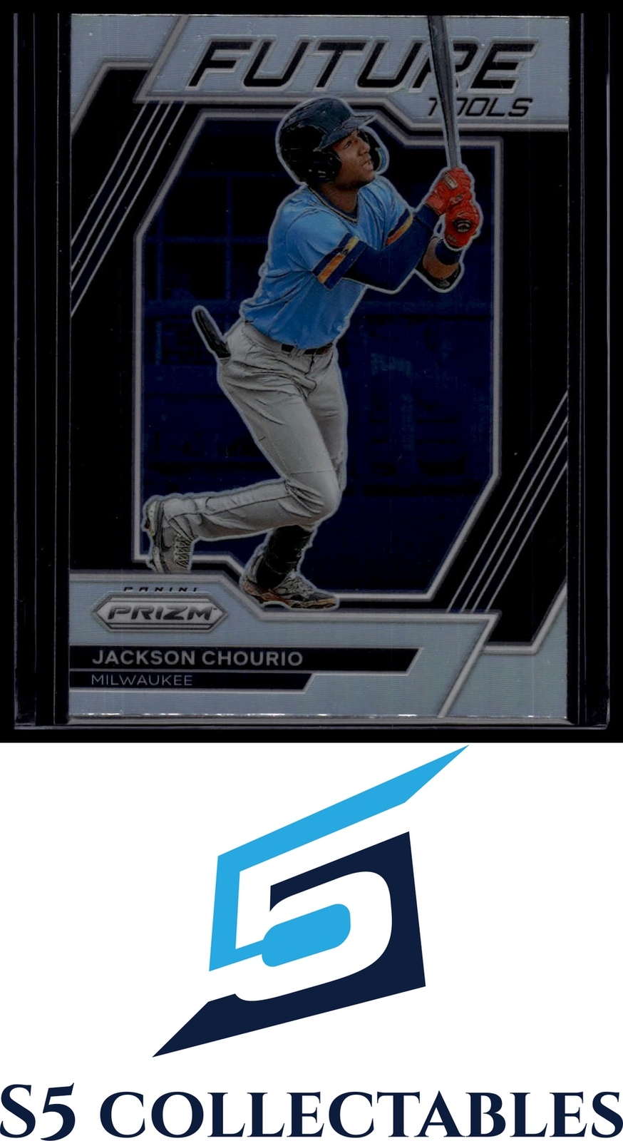 2023 Panini Prizm #FT1 Jackson Chourio Future Tools Silver Prizm 1765