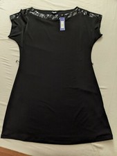 $50 Apt 9 Black Shirt Dress Size Petite medium.