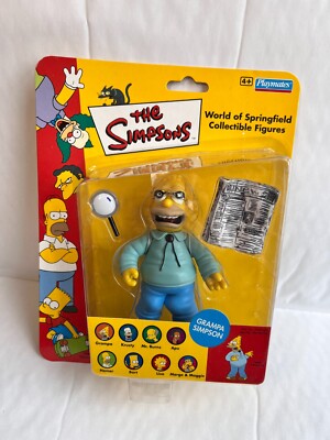 PLAYMATES INTERAKTIV DIE SIMPSONS SERIE 1 GRAMPA SIMPSON SPIELZEUG WOS UK EXKLUSIV