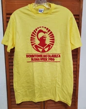 vintage 1986 downtown hoolaulea aloha week t shirt tee. hawaii hawaiian