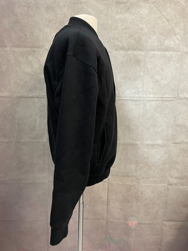 Chaqueta Kenneth Cole Para Hombre Negra Bombardero Ajuste Moderno Puño Acanalado Frente a Presión Talla M Foto 4 de 4