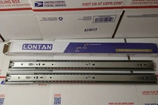 22 INCH Lontan Soft Close Ball Bearing Drawer Slide 100 LB Capacity Drawer Rails