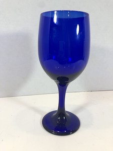 libbey cobalt blue wine glasses