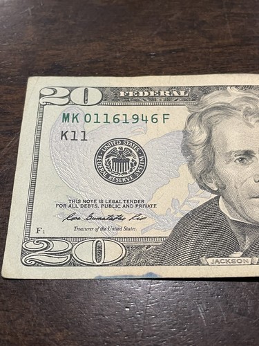 $20 BIRTHDAY / ANNIVERSARY NOTE JANUARY 16, 1946 MK 01161946 F - Picture 4 of 7