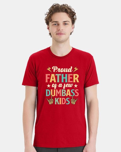 Camiseta Día del Padre - Orgulloso Padre de unos pocos idiotas Niños Impreso Papá Regalo Camiseta - Imagen 5 de 18