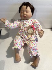 Sleeping Soft Bodied Realistic Baby Doll With Long Eye Lashes 21"