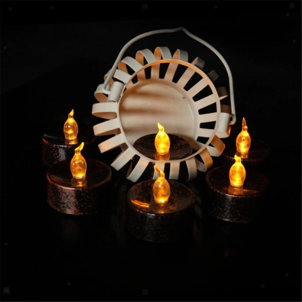 Black led candle discount