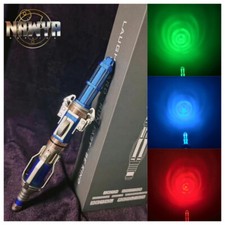Doctor Who 12th Metal Sonic Screwdriver Colors Change LED Light Replica Toy Prop