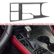For Lexus RX350 RX450h 2016-2021 Carbon Fiber Gear Shift Box Panel Cover Trim