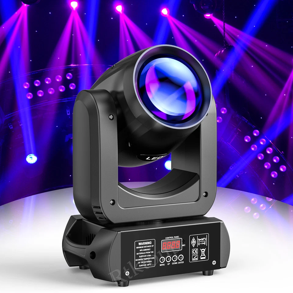 200W RGBW Moving Head Stage Lighting LED Spot Beam DMX Disco DJ Party GOBO Light - Image 3 of 4