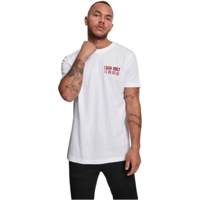Mister Tee Cash Only T-Shirt Top Shirt Print Backprint Jersey Cotton - Image 1 of 4