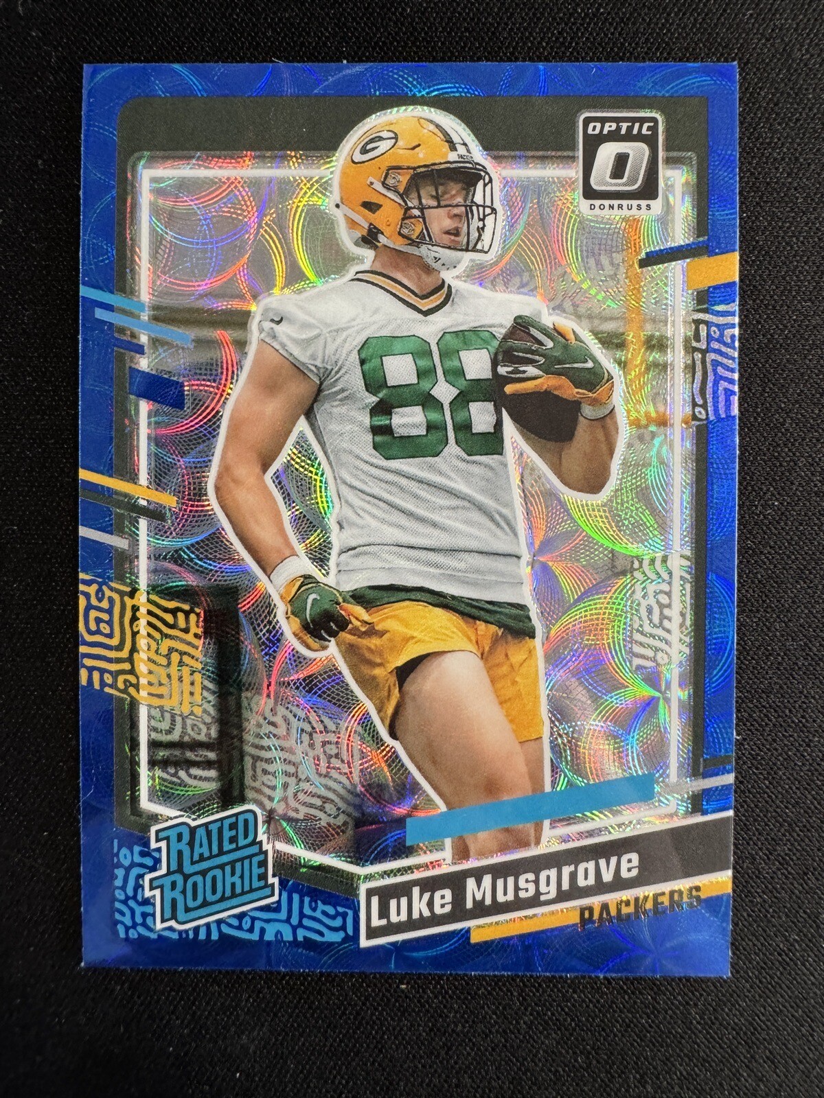 LUKE MUSGRAVE 2023 Donruss Blue Scope Rated Rookie RC OPTIC PREVIEW Packers #337