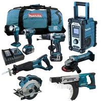 Makita 18V Akku Werkzeug Set + DFR750 Magazinschrauber Rme Rfe Rmj Z 12Tlg.
