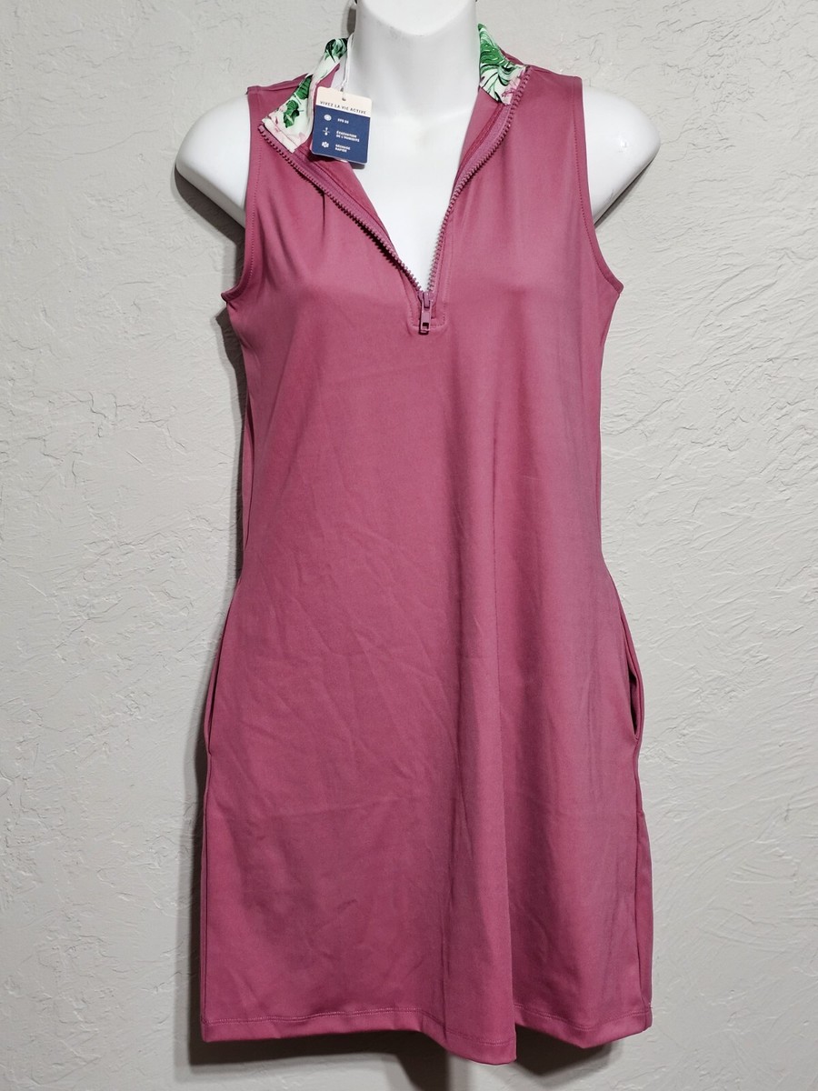 tommy bahama pink dress St. Lucia Linen-Blend Embroidered Coverup Dress
