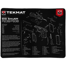 TekMat, SIG P238 Pistol Mat, 11"x17", Includes Small Microfiber TekTowel