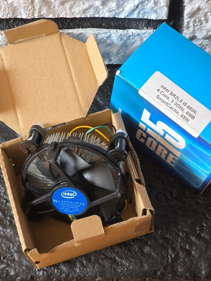 Intel E97379-003 Core i5 Socket 4-Pin Connector CPU Heatsink Fan Cooler 3.5" NEW - Image 2 of 4