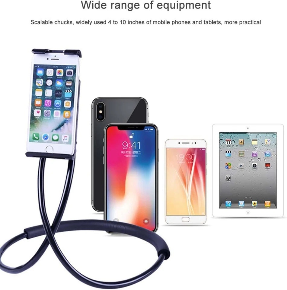 Cell Phone Holder Universal Neck Gooseneck Adjustable for Smartphones Tablets - Image 4 of 4