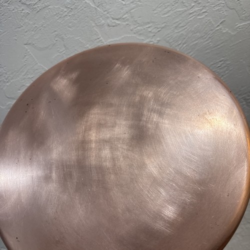 Vintage All Clad Cop R Chef 12" Copper SS Skillet Pan 9" Brass Handle Flambé - Picture 8 of 11