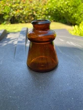 BIXBY INK PATENTED MARCH 6, 1883 NICE AMBER COLOR