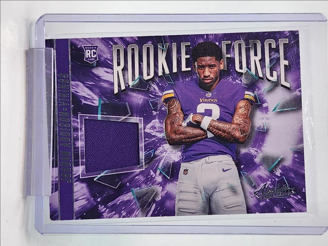 Jordan Addison Panini Absolute Rookie Force Relic #RF15 Base