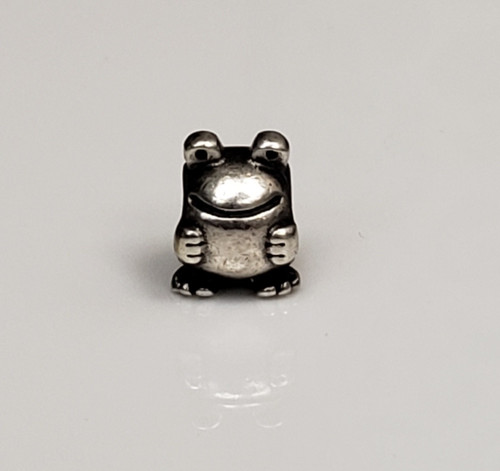 Pandora Sterling Silver Adorable Frog Bead Charm 790247 STOCK -.08