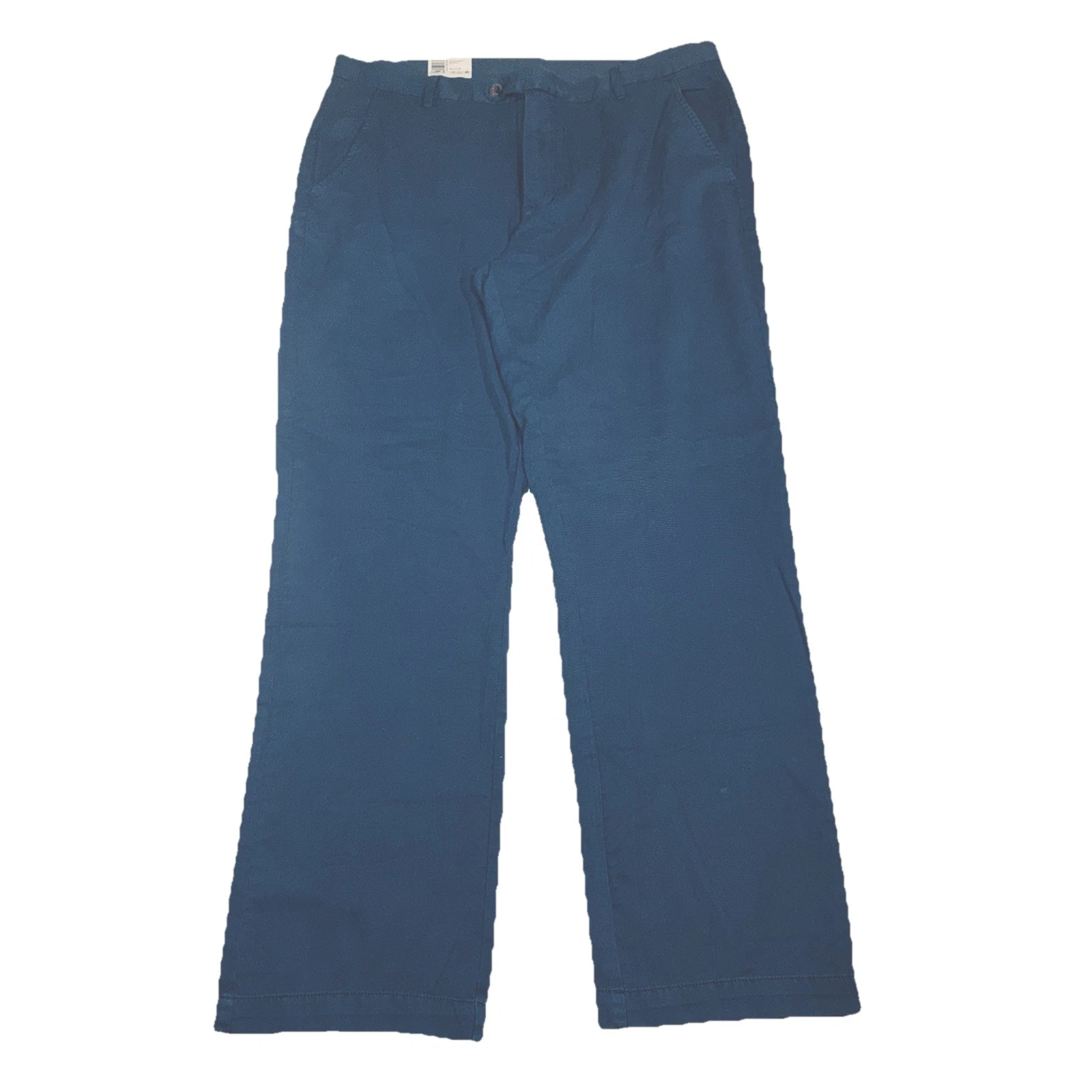 Biltmore Men’s Chino Blue Cotton Pants Size 38x32 New With Tags Flat Front