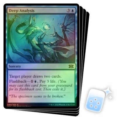 FOIL DEEP ANALYSIS X4 Double Masters 2022 Magic MTG MINT CARD