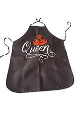 NEW novelty adult ONE SIZE apron full coverage funny QUEEN CROWN