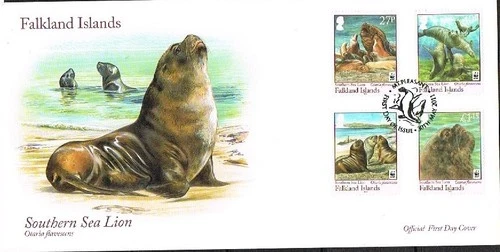 falkland islands 2011 southern sea lions fdc