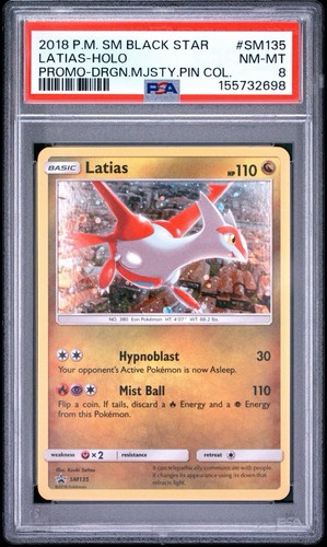 Latias graded PSA 8 for sale on eBay