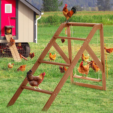 Roosting Bars Frames Chicken Perches with Swing Fit for 8-10 Chicks