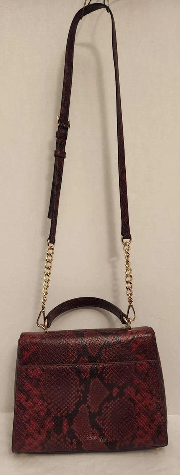 CARTERA MICHAEL KORS SLOAN MEDIANA DOBLE SOLAPA CUERO EN RELIEVE NUEVA Foto 3 de 4